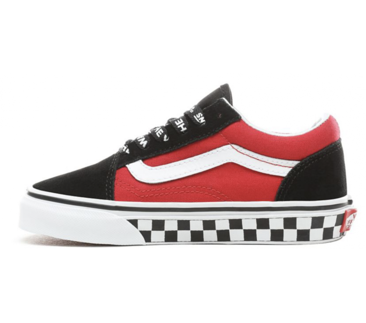 vans shoes for boys black and red